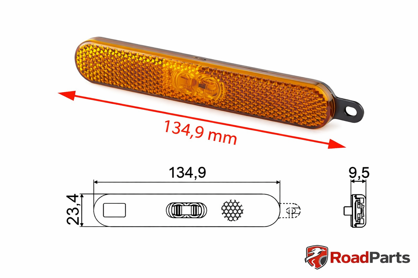 Luz Lateral Contorno Autocarro Bova VDL Neoplan MAN Âmbar