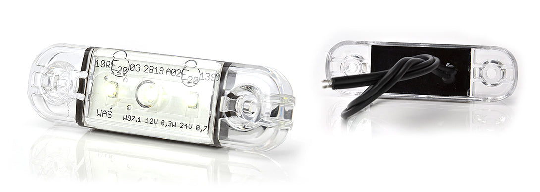 Luz de presença dianteira branca LED WAS W97.1 referência 710