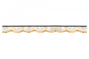 Viseira frontal F-CORE CR02 Classic preta 224 cm