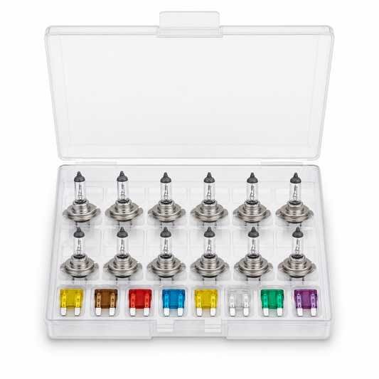 Kit Aspöck H7 24V 12 Lâmpadas e 8 Fusíveis