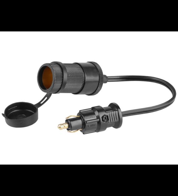 Adaptador com Ficha DIN e Tomada EURO 12/24V