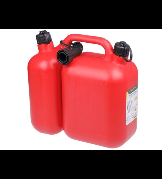 Jerricã Duplo para Combustível e Óleo 5L + 2,5L